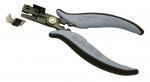 Preview: The image shows a pair of pliers with an ergonomic, gray rubber handle. It features a special opening for precise gripping and pressing, ideal for electronics or crafting tasks.