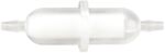 Preview: The image shows a clear, cylindrical filter with two connectable ends. In the middle, there is a raised area that allows for easy handling. The filter is transparent and has a smooth surface.