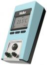 Preview: The image shows a digital thermometer in a light blue casing. It has a display showing the temperature at 23.5°C, two buttons below it, and connectors on the bottom.
