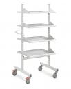 TMTH5-001-49 - Industrial multi trolleys high M500, steel shelves