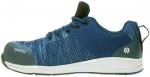 Preview: The shoe is sporty and modern, in blue with a textured upper. It has a comfortable fit, laces, and a gray rubber sole with a reinforced toe cap.