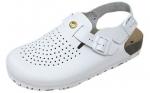 2505.261.00 - Women's clog with heel strap / perforation ESD white