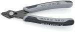 Preview: The image shows a small pair of pliers with sturdy, gray and black handles. The pliers have a pointed, sharp cutting surface and are suitable for precise cutting.