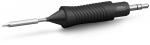 Preview: The image shows a black soldering iron with a non-slip grip. At the end, there is a silver soldering tip. The iron has an ergonomic shape for better grip.