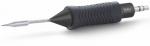 Preview: The image shows a soldering iron with a gray handle and a non-slip surface. The tip is silver-colored and narrow. The handle has an ergonomic shape for better grip.