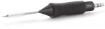 Preview: The image shows a pen-like object with a black rubberized grip and a metallic tip. The grip has a grooved structure for better hold.
