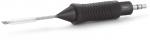 Preview: The image shows a tool with a black, rubberized handle and a long, thin metal head. The head has a sharp blade and a spiral structure.