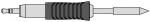 Preview: The image shows a connector with a long, slender body and a pointed metal tip. The handle is equipped with round grooves for improved grip.