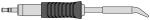 Preview: The image shows a tool with a long, narrow handle and a curved tip. The handle has a ridged surface for better grip. The tip is slightly angled and thin.