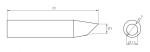 Preview: The image shows a technical drawing of a cylindrical tool with a tip. The length is 29 mm, the diameter is 3 mm. On the right side, a top view is shown with a diameter of 5.5 mm.