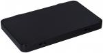 Preview: The image shows a flat, rectangular box in matte black. The edges are rounded, and there are two small recesses on the side. It appears simple and modern.