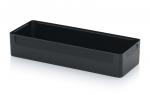 Preview: The image shows a rectangular, flat dish in matte black. It has straight edges, is lightweight, and without any special decorations. Ideal for storage or as a serving dish.