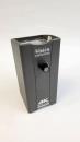 Preview: The image shows a sharp-edged, black device with a vertical shape. It has a rotary knob in the center and a 