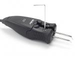 Preview: The image shows a black, handy tool with two metal tips and a cable. At the top, there is a lever and a small Allen wrench. It has an ergonomic shape.