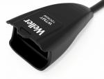 Preview: The image shows a black cable plug with a wide opening at one end. The plug is labeled 
