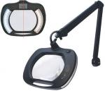 Preview: The image shows a magnifying reading glass with a large, round lens and a flexible arm. It features integrated LED lights for improved visibility.
