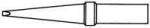 Preview: The image shows an elongated, pointed object with a cylindrical, wider end. The tip is thin and has a small opening, while the rest is straight and smooth.
