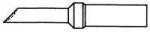 Preview: The image depicts a simple, sketched tool. It has a long, straight handle and a sharp, slightly outward-curved blade at one end.