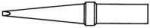 Preview: The image shows a graphically depicted pen. It has a pointed, shaped tip and a round grip with a narrow section in the middle. The pen is simple and schematic.