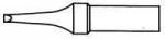 Preview: The image shows a simple drawing of a pencil or a marker. The body is long and cylindrical, with a pointed, conical tip at the end.