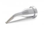 Preview: The image shows a silver metal tip with a thin, forward-bending shape. It has a wide, flat base on one side and is attached to a tool.