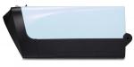 Preview: The image displays a rectangular, narrow object in black and light blue. The top surface is translucent and smooth, while the bottom appears sturdy.
