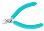 Preview: The image shows a small pair of pliers with grippy, turquoise rubber handles and a metallic cutting edge. It is ideal for cutting fine wires or materials.