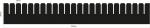 Preview: The image displays a black surface with uniform, rounded indentations at regular intervals. These indentations are arranged as markings.