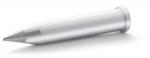 Preview: The image displays a silver, cylindrical pen with a pointed tip and a flat end. It is lying at an angle on a white surface. Simple, modern design.