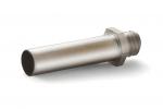 Preview: The image shows a cylindrical metal object that is threaded at one end. It has a smooth surface and a uniform diameter.
