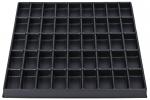 Preview: The image shows a square, black compartment with 64 small, uniform compartments. Each compartment is the same size and arranged in a grid.