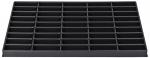 Preview: The image displays a black storage compartment with 36 small rectangular compartments, arranged in five rows. It has a flat, rectangular shape.