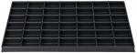 Preview: The image shows a black storage unit with 42 small compartments. The compartments are evenly arranged and provide space for small items or documents.