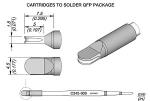 Preview: The image displays technical drawings of soldering tips from various perspectives. Dimensions are provided that describe the shape and size of the tips, intended for use with QFP packages.