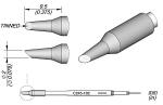 Preview: The image displays technical drawings of a special pen with various tip shapes. The dimensions are provided in millimeters, highlighted by dimension lines.