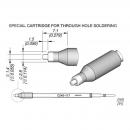 Preview: The image displays technical drawings of a special soldering cartridge. It includes dimensions in millimeters and inches, as well as the shape of the cartridge with a round end and a wider middle.