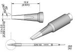 Preview: The image shows a technical drawing of an object that looks like a sharp nozzle. It has a cylindrical body with a narrow end and is dimensioned. Various views are depicted.