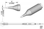 Preview: The image shows a technical drawing of a pen. It has a pointed tip and a cylindrical casing. Dimensions in millimeters are indicated on the longitudinal side.