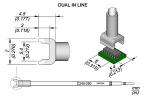Preview: The image displays technical drawings of a connector. At the top, dimensions and a 3D representation of the plug are visible. Below, there is a top view of the circuit board with connection.