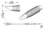 Preview: The image displays a technical diagram of a pen with a conical tip. Dimensions are provided: diameter and length measurements in millimeters. The view is shown from both the front and the side.