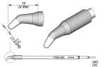Preview: The image displays a technical drawing of a device with a curved end and a straight body. The dimensions are provided, including diameter and length.