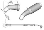 Preview: The image displays technical drawings of a curved instrument with a thin, pointed tip. There are measurements in millimeters that describe the size and shape of the object.