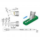 Preview: The image displays technical drawings of a component. At the top, dimensions and sketches of a head are shown. Below, a wire leads to a circuit board with contact points.