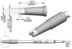 Preview: The image displays technical drawings of a component that has a conical shape and features a narrow slot on one side. Dimensions and labels are provided.