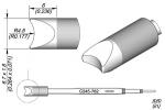 Preview: The image displays technical drawings of a cylindrical object with a rounded tip. It includes dimensions and a side view that clarifies the shape.