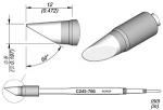 Preview: The image displays technical drawings of a conical object with a tip. Dimensions are provided, including diameter and angle. There is a side view and a top view.