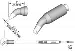 Preview: The image displays a technical drawing of a tool attachment with a curved end. Dimensions and details of the design are shown, including a sketch of the main part and the tip area.