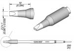 Preview: The image displays a technical drawing of a pen or tip with a conical end. It includes measurements and a side view that depict the shape and dimensions.