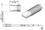 Preview: The image displays a technical drawing of an instrument. It features a cylindrical handle and a pointed, flat blade. Dimensions are provided to clarify the size.