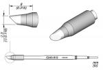 Preview: The image displays a graphic design of a pen with a round tip. Three views are presented: front view, side view, and top view. Dimensions are provided.